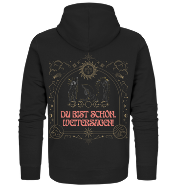 fly Lieblingsshirts - Du bist scshön. Weitersagen - Organic Zipper