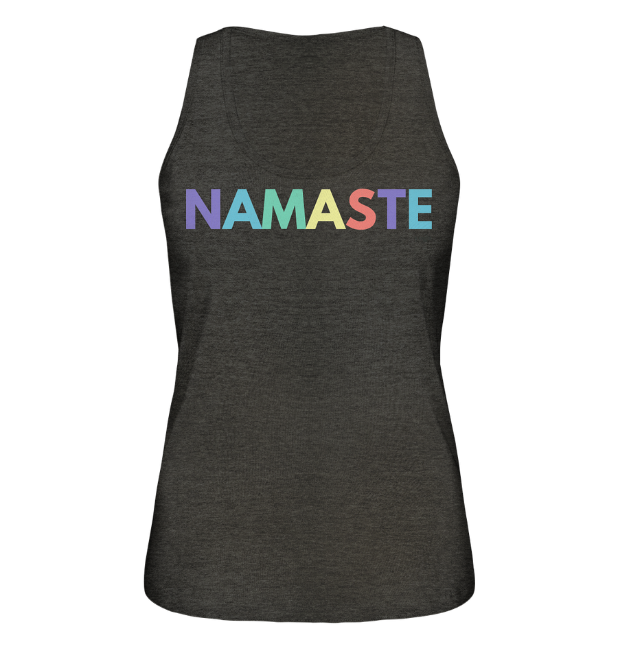 fly Lieblingsshirt - Namaste Spruch bunt - Ladies Bio Organic - Ladies Organic Tank-Top