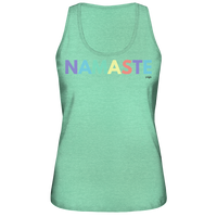 fly Lieblingsshirt - Namaste Spruch bunt - Ladies Bio Organic - Ladies Organic Tank-Top
