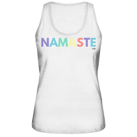 fly Lieblingsshirt - Namaste Spruch bunt - Ladies Bio Organic - Ladies Organic Tank-Top