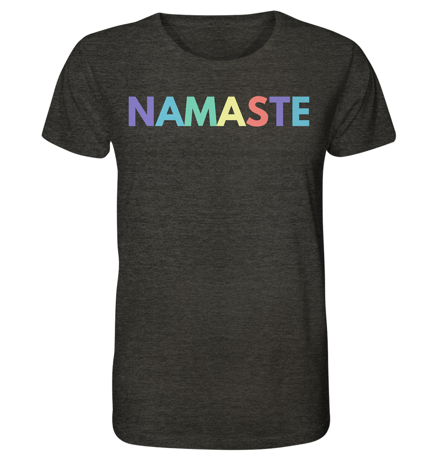 fly Lieblingsshirt - Namaste Spruch bunt - Ladies Bio Organic - Organic Shirt