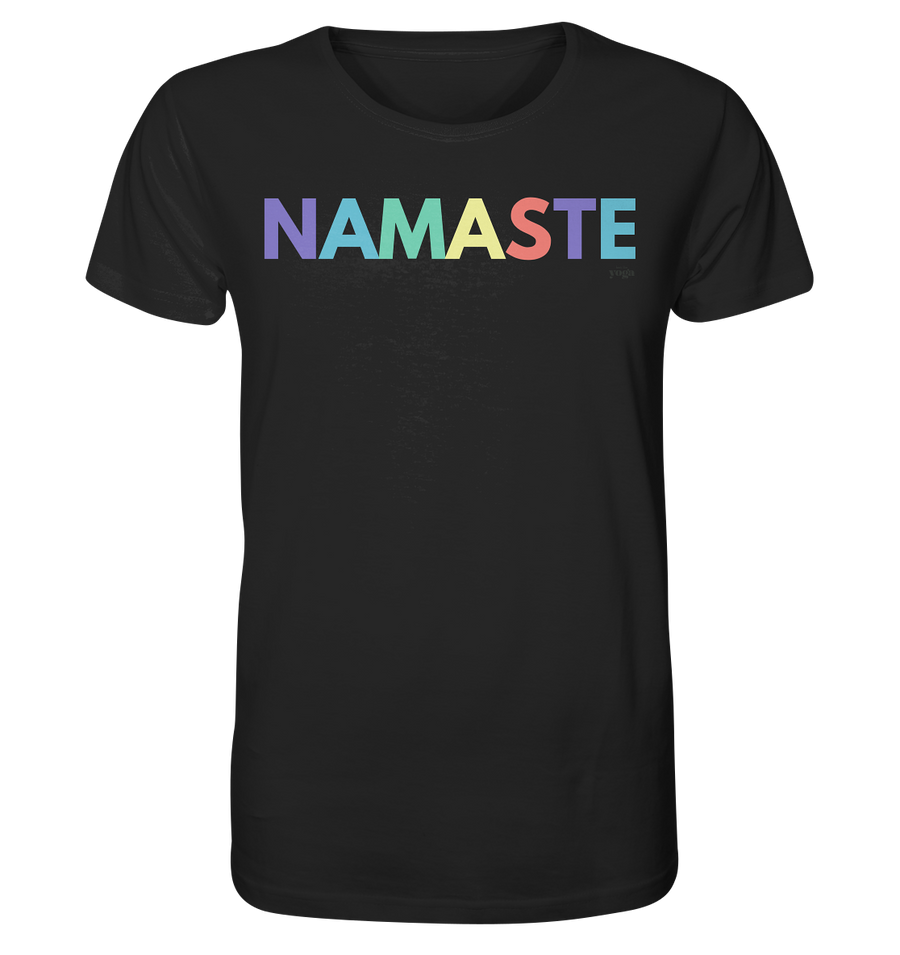 fly Lieblingsshirt - Namaste Spruch bunt - Ladies Bio Organic - Organic Shirt