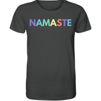 fly Lieblingsshirt - Namaste Spruch bunt - Ladies Bio Organic - Organic Shirt