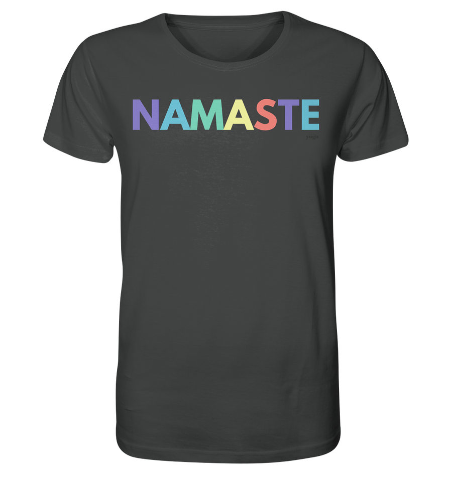 fly Lieblingsshirt - Namaste Spruch bunt - Ladies Bio Organic - Organic Shirt