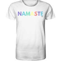fly Lieblingsshirt - Namaste Spruch bunt - Ladies Bio Organic - Organic Shirt