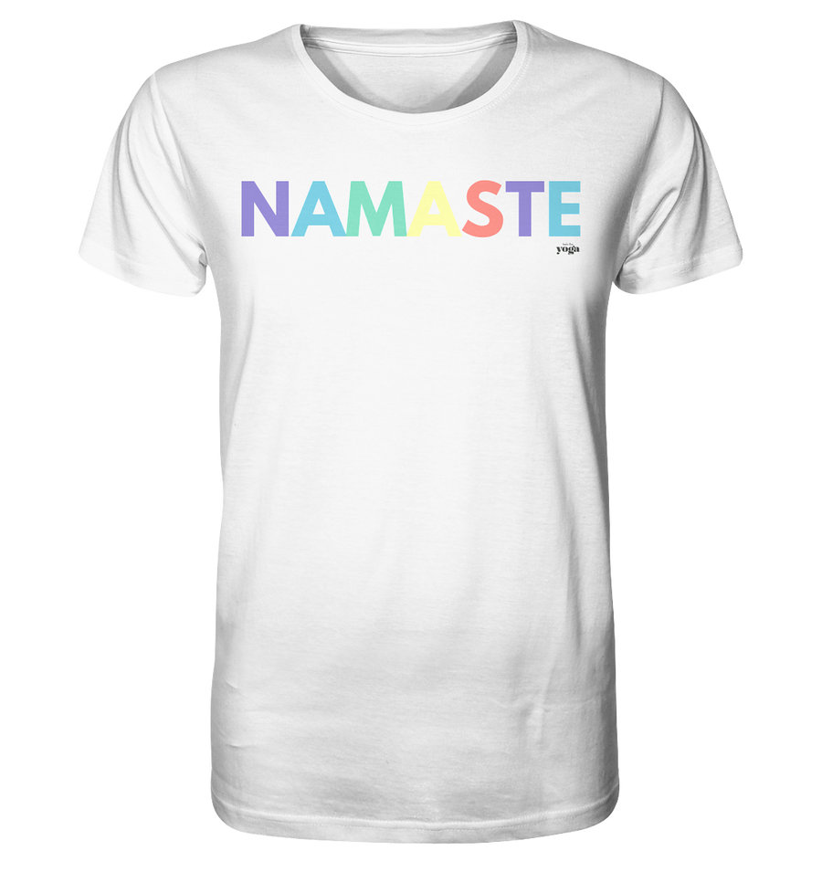 fly Lieblingsshirt - Namaste Spruch bunt - Ladies Bio Organic - Organic Shirt