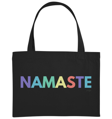 fly Lieblingstasche - Namaste Spruch bunt - Ladies Bio Organic - Organic Shopping-Bag