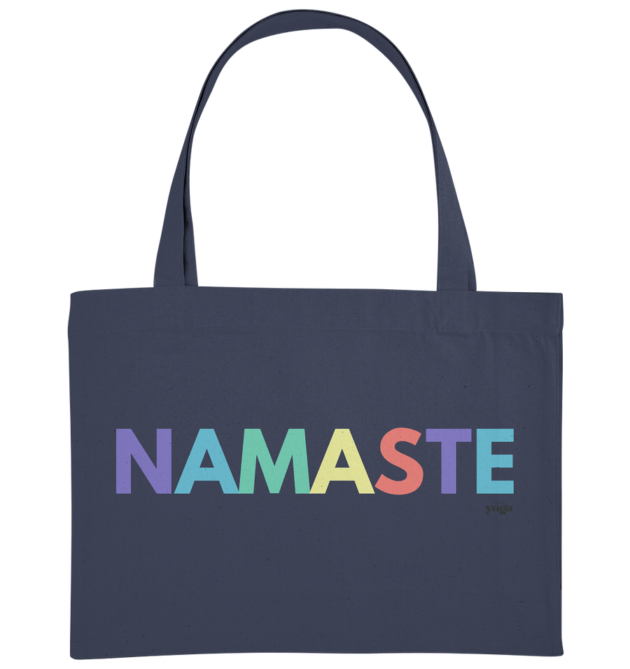 fly Lieblingstasche - Namaste Spruch bunt - Ladies Bio Organic - Organic Shopping-Bag