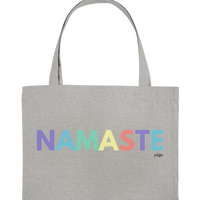 fly Lieblingstasche - Namaste Spruch bunt - Ladies Bio Organic - Organic Shopping-Bag
