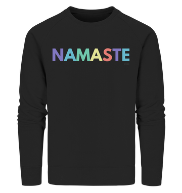 fly Lieblingsshirt - Namaste Spruch bunt - Ladies Bio Organic - Organic Sweatshirt