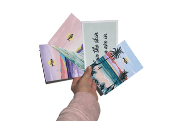 Postkarten 4er Set | Fernweh Yoga - Limited Edition