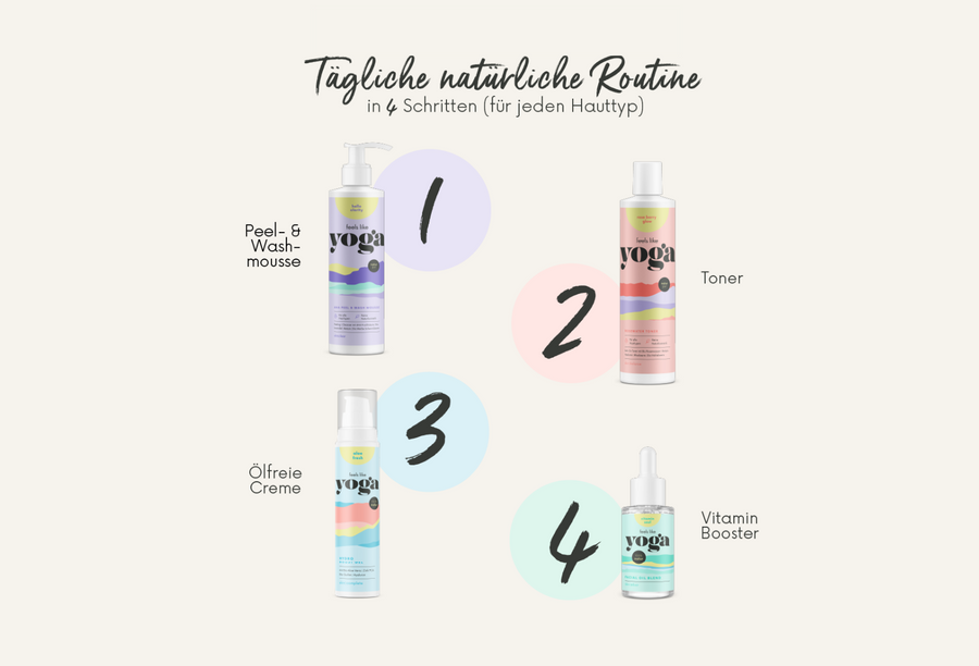 set - tägliche routine | CLEANSER + TONER + MOISTURIZER + OIL / BOOSTER